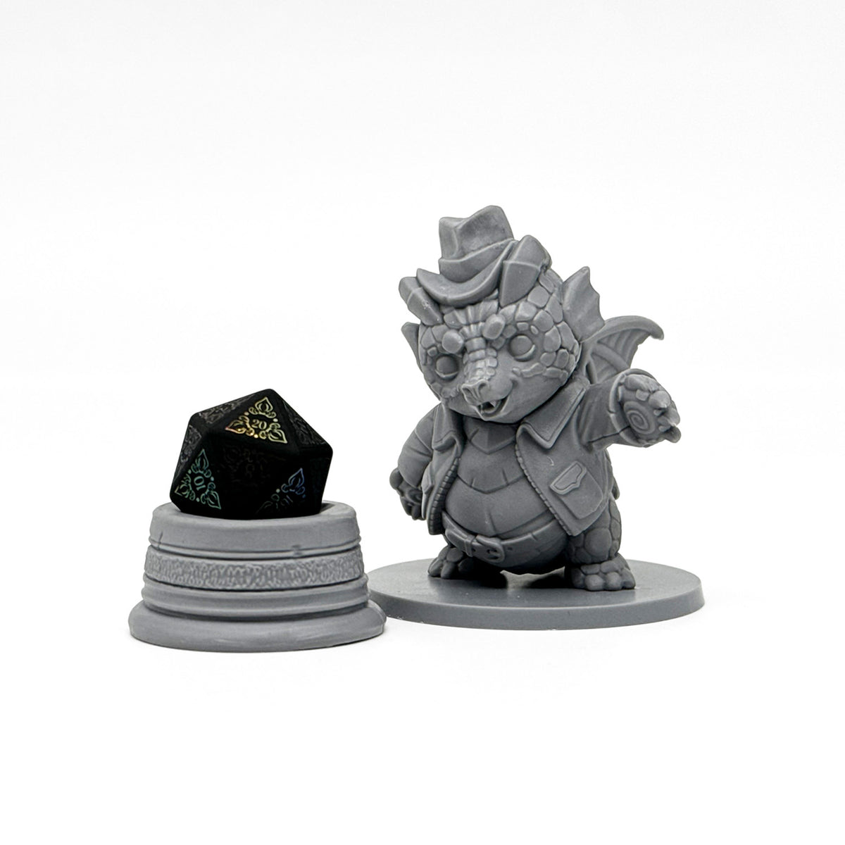 Dragon Antiquarian Die Holder - Miniature by Adventurers and Adversaries