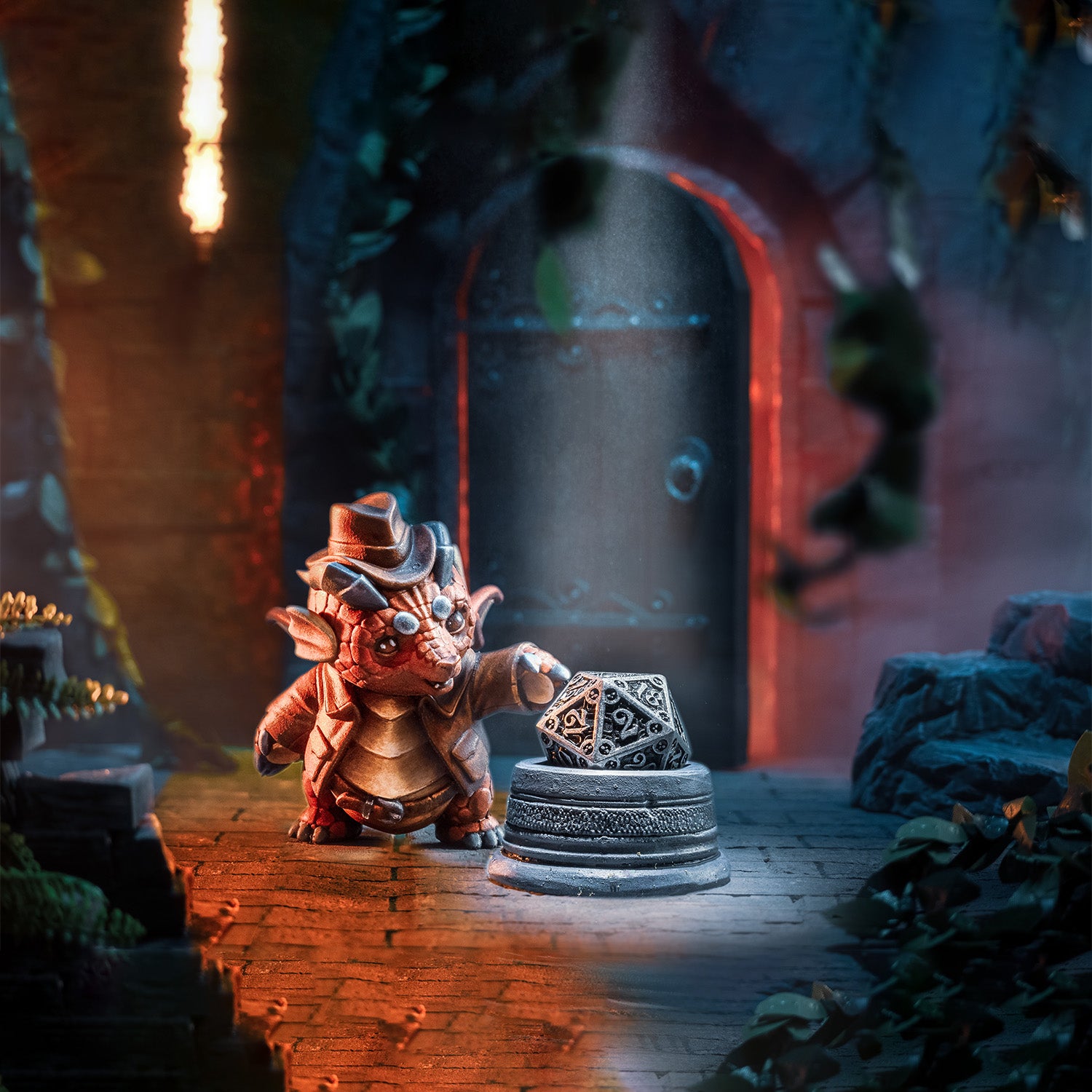 Dragon Antiquarian Die Holder - Miniature by Adventurers and Adversaries